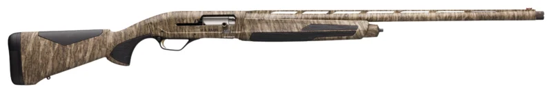 Browning Maxus II Mossy Oak Bottomland 12ga 28in semi-auto shotgun side view