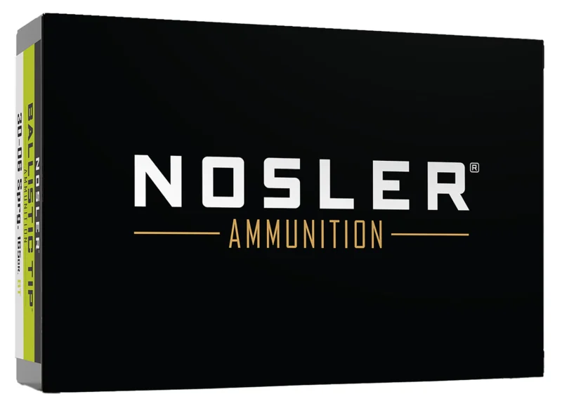 Nosler 40043 Ballistic Tip 30-06Springfield 165gr Spitzer Ballistic Tip 20 Per Box/10 Case