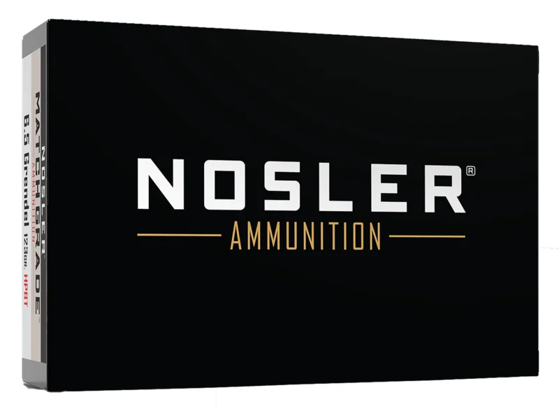 Nosler 44501 Match Grade 6.5Grendel 123gr Custom Competition Hollow Point Boat Tail 20 Per Box/10 Case