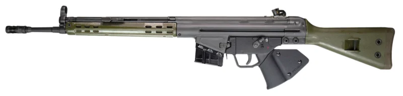 PTR 405 GI .308 Win 18 inch CA-compliant semi-auto rifle with green synthetic stock