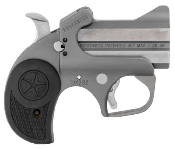 Bond Arms BARN Roughneck  38 Special/357 Mag 2rd Shot 2.50" Stainless Steel Barrel/Black Rubber Grips *No Box/Manual
