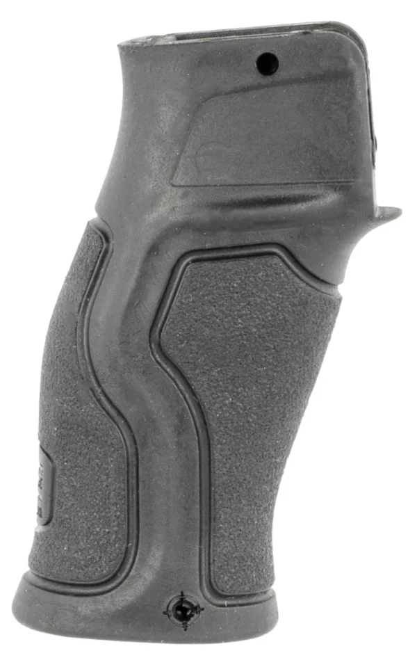 FAB Defense FXGRADUSFBVB Gradus Ergonomic Flat Beavertail Black Polymer w/Rubber Overmold, Fits AR/AK