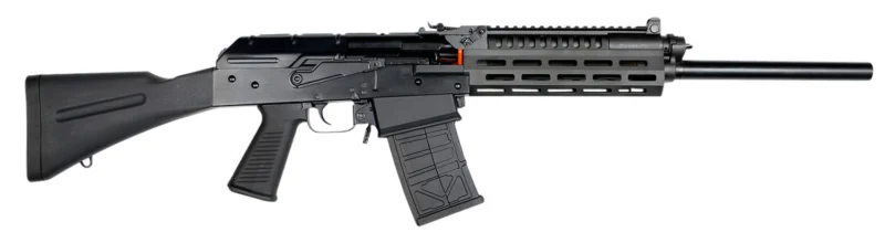 JTS Shotgun M12AKT1 M12AK T1 12 Gauge Semi-Auto 3" 5- 2.75" Shells 18.70" Black Steel Barrel, Black Receiver w/Picatinny Rail, Black Fixed Synthetic Stock, Black Polymer Grip, M-LOK Forend, Sling Hook