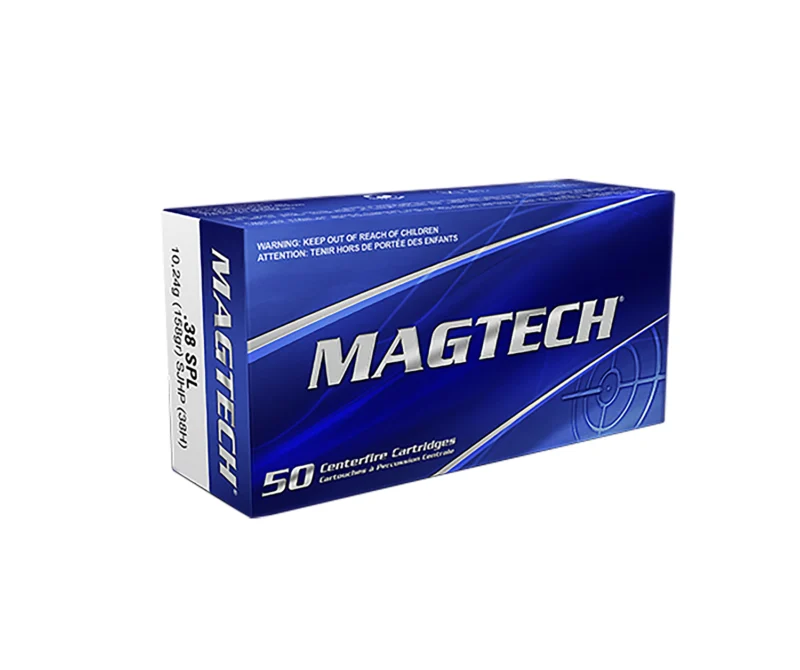 Magtech 38H Range/Training 38Special+P 158gr Semi Jacketed Hollow Point 50 Per Box/20 Case
