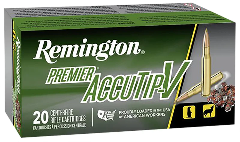 Remington Ammunition 29218 Premier Accutip-V 204Ruger 32gr AccuTip V 20 Per Box/10 Case