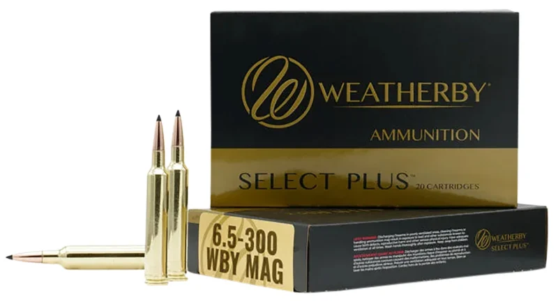 Weatherby R653156EH Select Plus 6.5x300WthbyMag 156gr Berger Extreme Outer Limits Elite 20 Per Box/10 Case