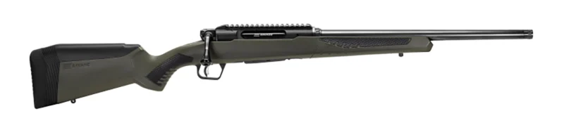 Savage Arms 57655 Impulse Hog Hunter 30-06 Springfield 4+1 Matte Black 20" Threaded Barrel/Rec, Matte OD Green Fixed AccuStock with AccuFit, Includes Detachable Box Mag