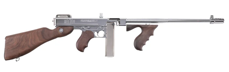 Auto-Ordnance Thompson 1927A-1 Deluxe Carbine .45 ACP hard chrome with American walnut stock