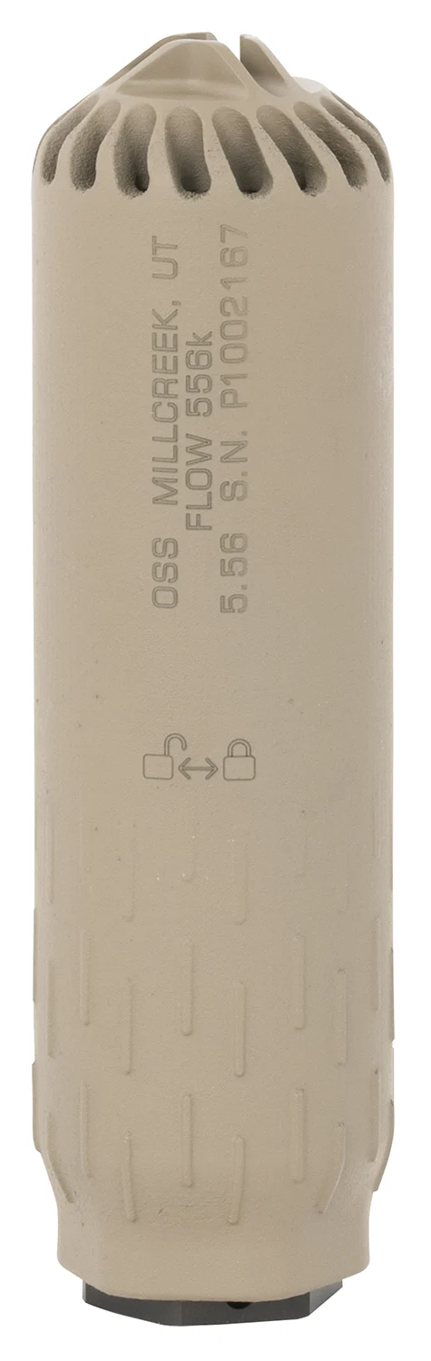 Huxwrx 2450 Flow 556K 5.56x45mm NATO 1.60″D Made of Stainless Steel with Flat Dark Earth Cerakote Finish Includes 1/2″-28 tpi Flash Hider