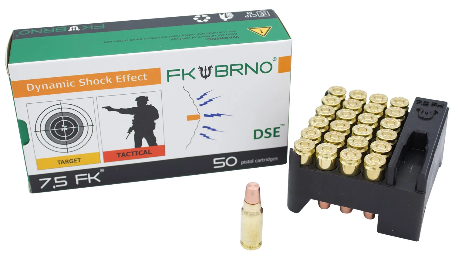FK Brno US FKAMMOF950 F9 7.5FK 101gr Copper Flat Nose 50 Per Box/10 Case