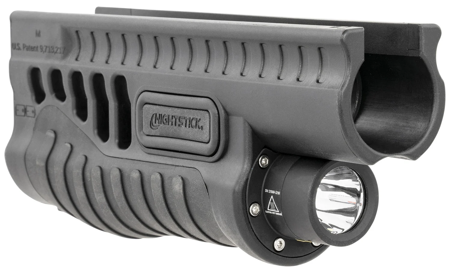 Nightstick SFL11GL Shotgun Forend Light Black 1200 Lumens White LED Green Laser Mossberg 500/590/590A1/Shockwave