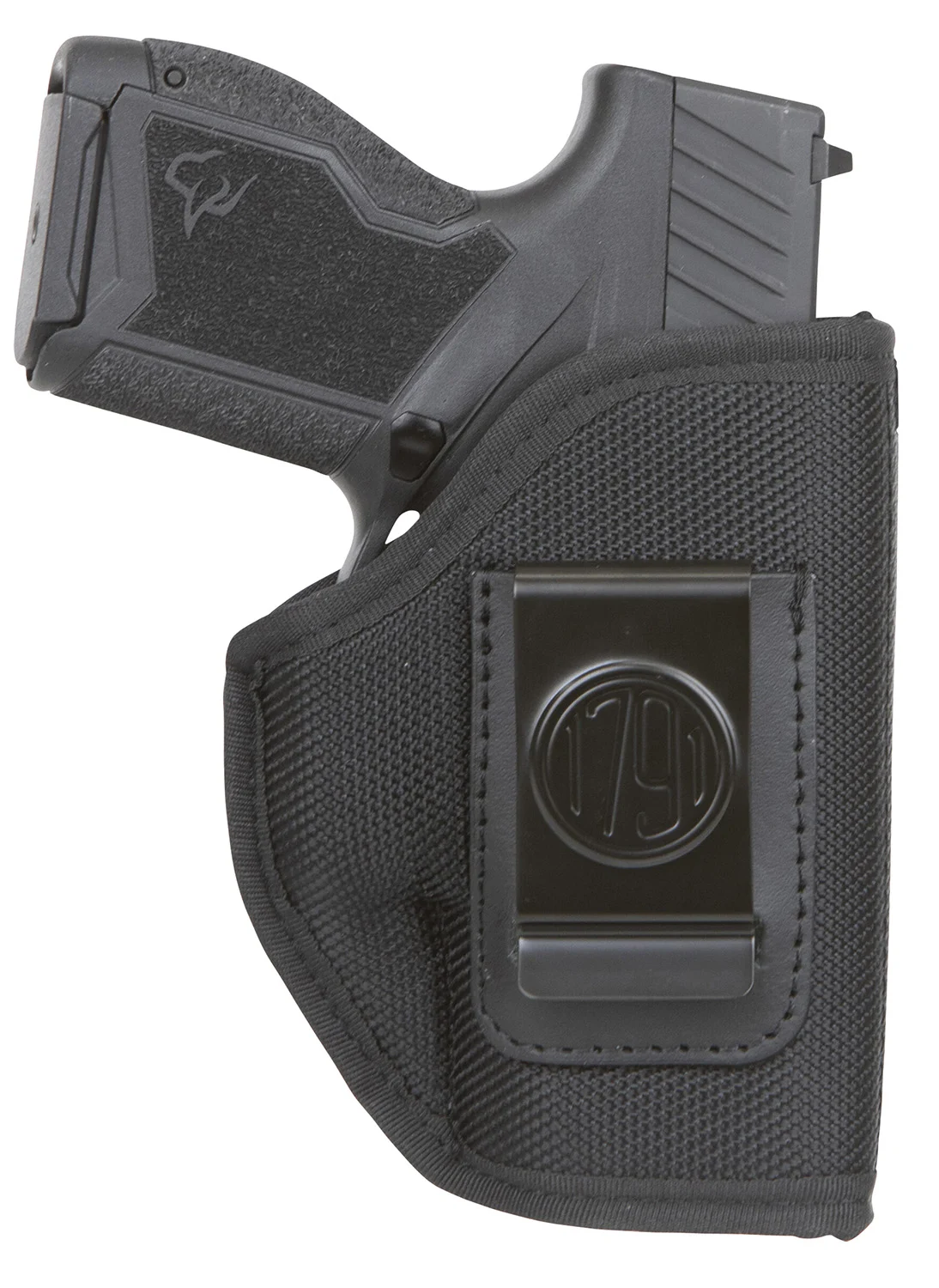1791 Gunleather PNIWB1BLKR Premium Nylon IWB Size 01 Black Ballistic Nylon Belt Clip Right Hand