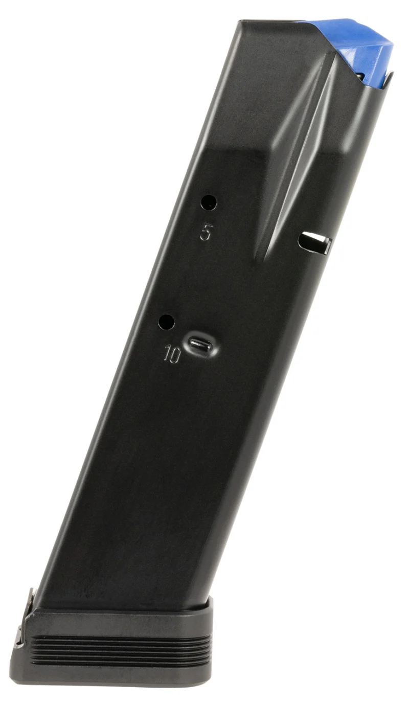 Mec-Gar MGCZ7510M 10rd Extended 9mm Luger Fits CZ Competition 75B/CZ Competition 85B/CZ Competition SP-01/CZ Competition Shadow/CZ Competition Shadow 2 Blued w/Anti-Friction Coating Carbon Steel
