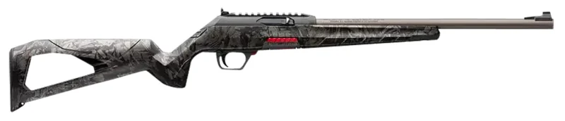 Winchester Repeating Arms 521153102 Wildcat 22 LR 10+1 18" Gray Barrel, Matte Black Rec, Skeletonized Forged Carbon Gray Synthetic Stock, Ghost Ring Sight