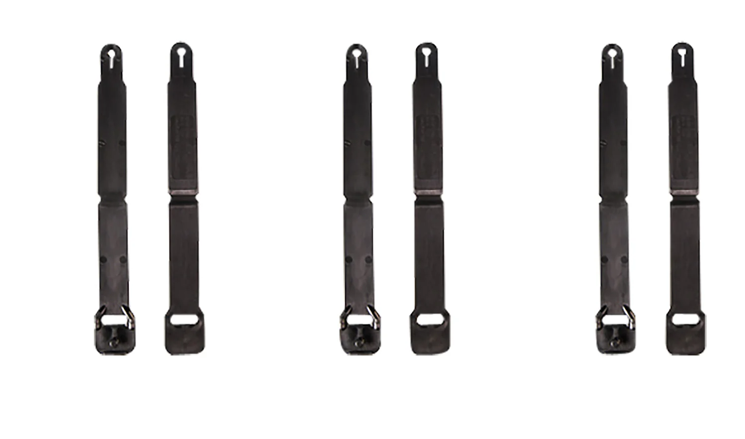 High Speed Gear 91SC12BK MOLLE Clips Short, Black Injection Molded Fits MOLLE (12 Pack)