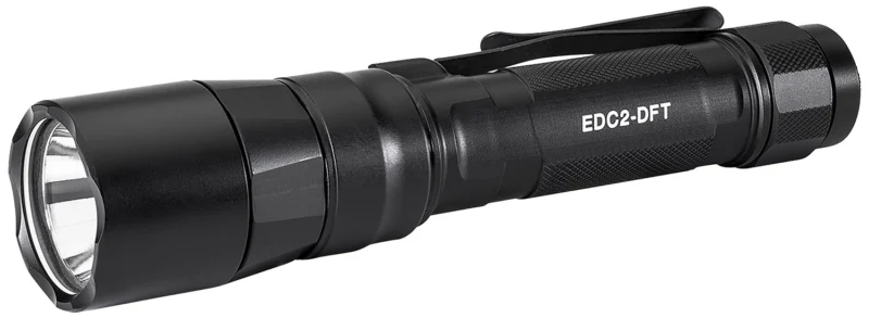 SureFire EDC2DFTBK Everyday Carry Series Black Anodized 25/600/700 Lumens White LED