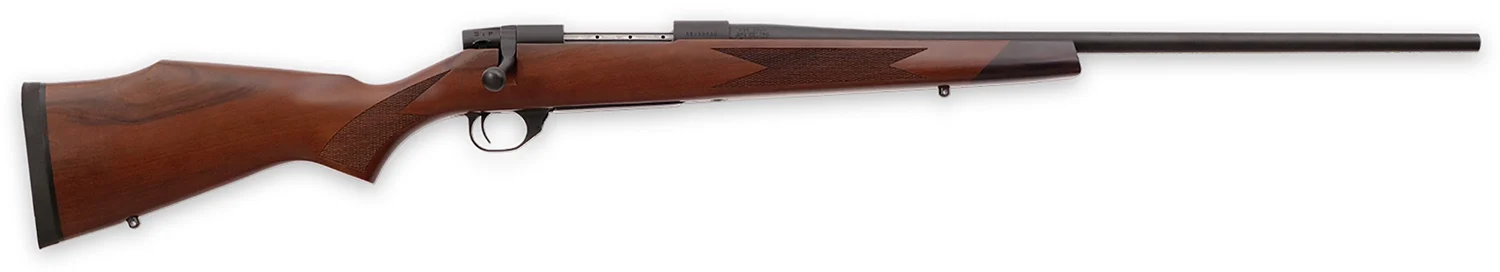 Weatherby Vanguard Sporter 6.5 Creedmoor with walnut Monte Carlo stock and threaded blued barrel