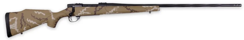 Weatherby Vanguard Outfitter .300 Weatherby Magnum bolt-action rifle with tan Monte Carlo stock