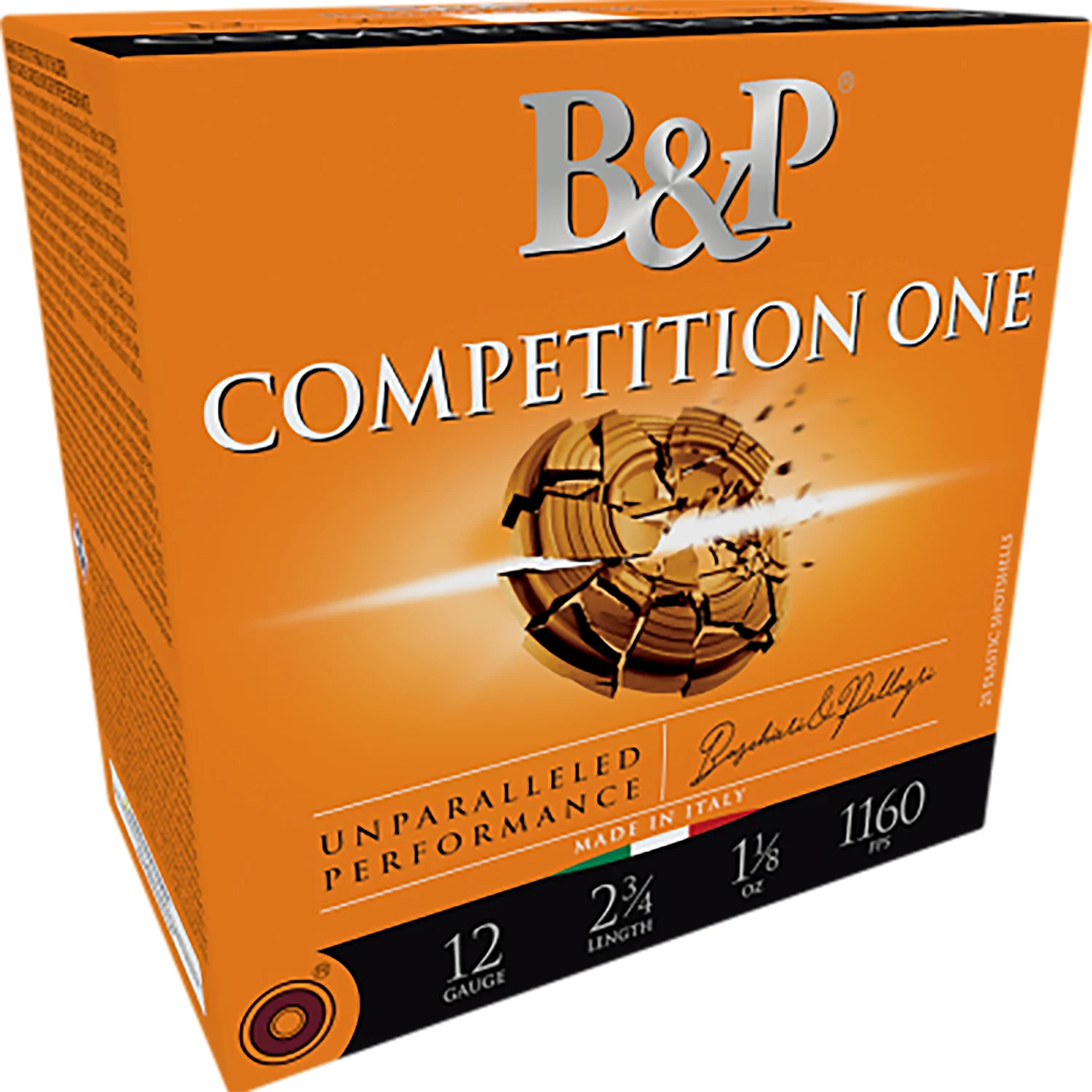 B&p Ammunition 28BCP75 Competition One 28Gauge 2.75" 3/4oz 7.5Shot 25 Per Box/10 Case