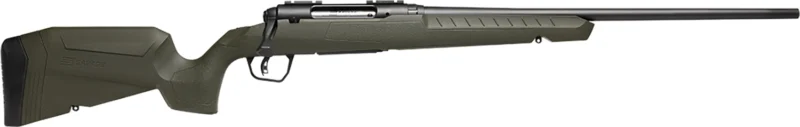 Savage Arms 32039 Axis 2 243 Win 4+1 22" Matte Black Sporter Barrel, Matte Black Drilled & Tapped Steel Receiver, Fixed Green Synthetic Stock, Right Hand
