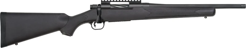 Mossberg 28229 Patriot Carbine 308 Win 5+1 16.25" Matte Blued Threaded Bull Barrel, Matte Blued Picatinny Rail Receiver, Black Fixed Synthetic Stock