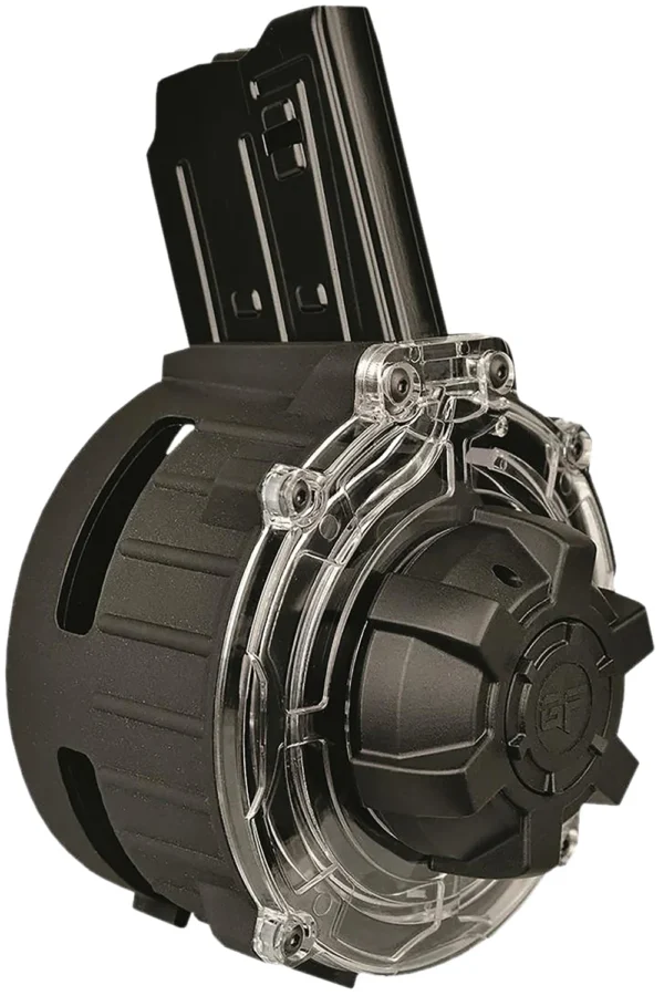 Gforce Arms GFDRUM2012 Drum Magazine  20rd Drum Fits Akdal MKA 1919 Black Steel/Polymer