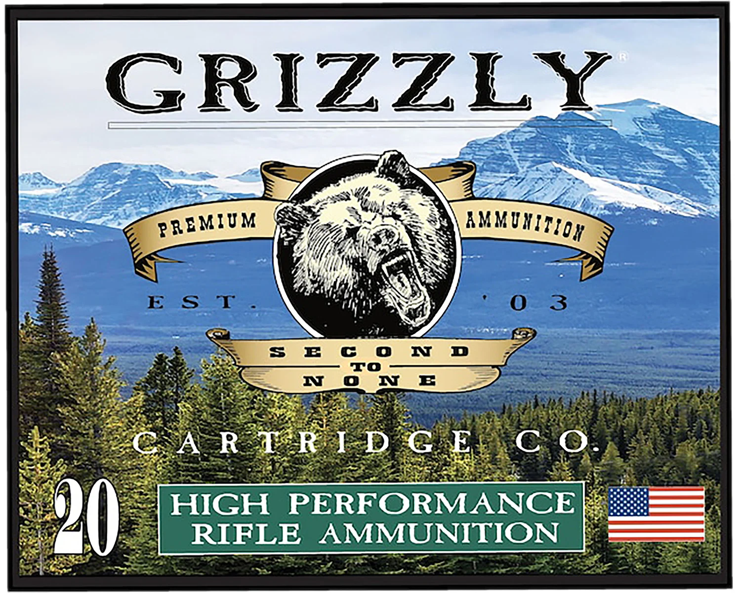 Grizzly Ammo GC357S3 357Sig 125gr Full Metal Jacket Flat Point 20 Per Box/10 Case