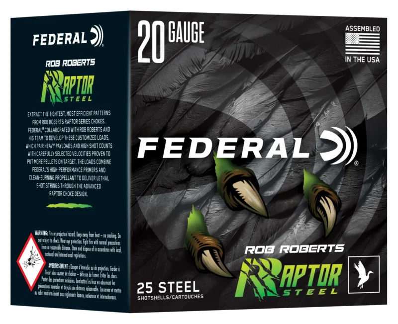 Federal RRS2094 Rob Roberts Raptor 20Gauge 3" 1oz 4Shot 25 Per Box/10 Case