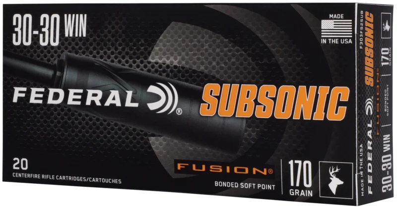 Federal F3030FS2SUB 30-30Win 170gr Fusion Soft Point 20 Per Box/10 Case