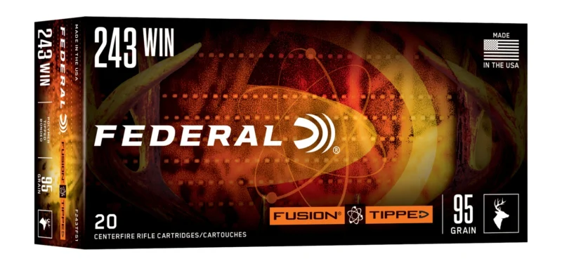 Federal F243TFS1 243Win 95gr Fusion Soft Point 20 Per Box/10 Case