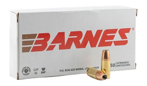 Barnes Bullets 32528 9mmLuger 115gr Semi Jacketed Hollow Point 20 Per Box/10 Case