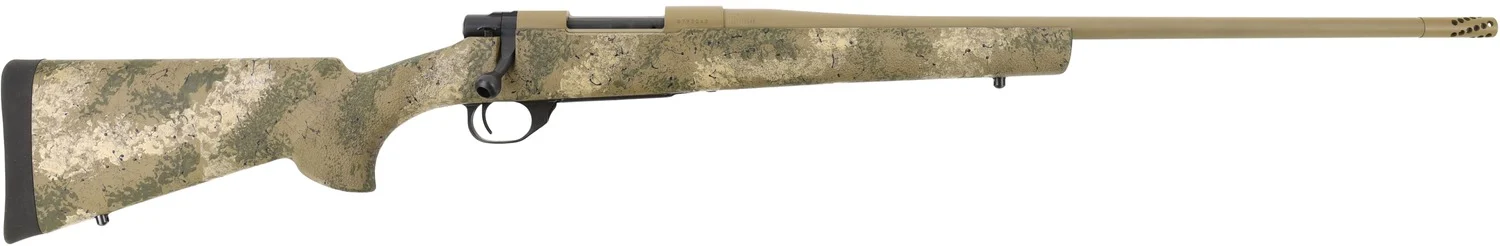 Howa HFN65CRPR 1500 Fence Line 6.5 Creedmoor 4+1 22" Burnt Bronze Cerakote Threaded Barrel, Burnt Bronze Cerakote Aluminum Drilled & Tapped Receiver, Prairie Reaper Camo Fixed Synthetic Stock, Right H