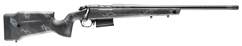 Bergara Rifles B14S7514CF B-14 Crest CF 22 Creedmoor 5+1 20" Carbon Fiber Threaded Barrel Sniper Gray Cerakote Steel Receiver Drilled & Tapped Receiver Carbon Fiber w/Black & Gray Sponge Accents Fixed