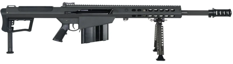 Barrett 20183 M107A1 50 BMG 10+1 20" Fluted Barrel, Picatinny Rail Receiver, M-LOK Handguard, QD BiPod Forend, Black Polymer Grip