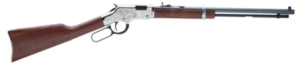Henry H004SE2 Golden Boy Silver Eagle 2nd Edition Lever Action 22 Short,Long,LR 16 LR/21 Short 20" Octagon Barrel Nickel Plated American Walnut Right Hand