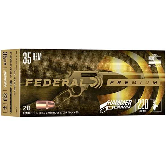 FEDERAL 35 REM 220GR HAMMERDOWN 20 RD/BX 10 BX/CS