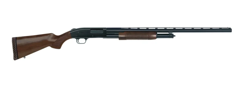 Mossberg 500 Retrograde Field 12ga 28in vent rib shotgun with walnut stock and corncob forend