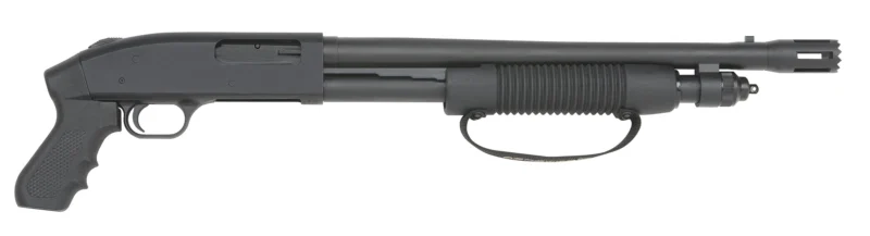 Mossberg 590 Cruiser 12 Gauge pump shotgun 18.5 inch matte blued stand-off barrel with black pistol grip