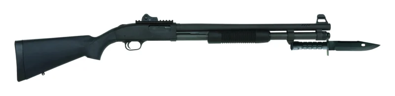 Mossberg 590A1 SPX 12 gauge pump shotgun with 20-inch Parkerized heavy-walled barrel and ghost ring sight