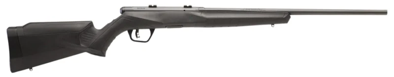 Savage Arms 70840 B17 F Compact 17 HMR 10+1 18" Matte Black Button Rifled Barrel, Matte Black Drilled & Tapped Carbon Steel Receiver, Matte Black Fixed Synthetic Stock, Left Hand