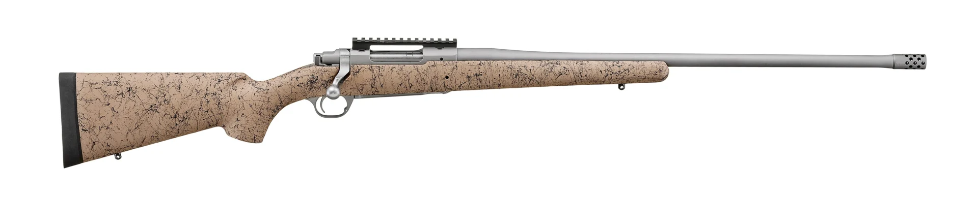 Ruger Hawkeye FTW Hunter 6.5 PRC 24-inch stainless rifle with speckled H-S Precision synthetic stock