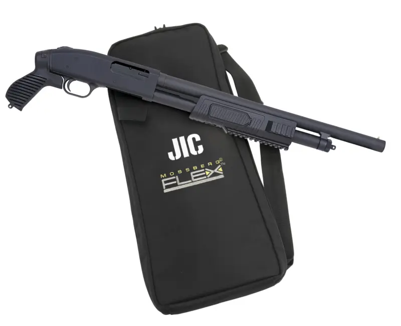 Mossberg 500 JIC Flex 12ga 18.5 in pump shotgun with FLEX pistol grip and railed forend