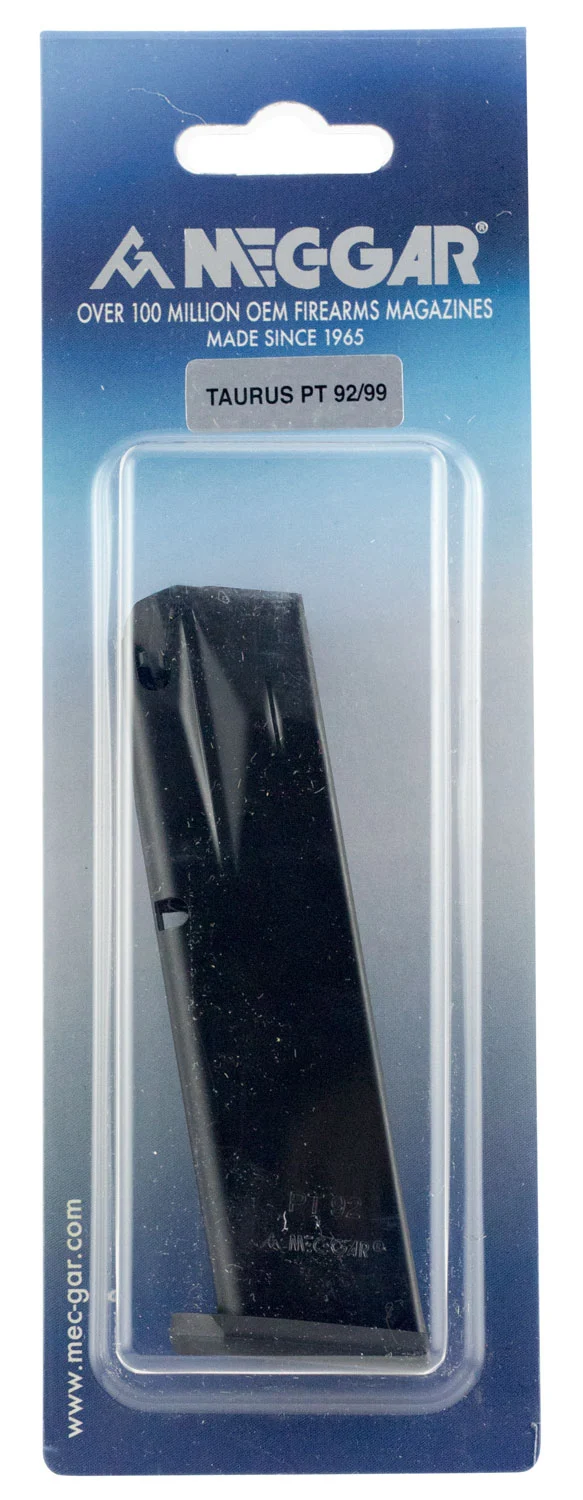 Mec-Gar MGPT9218AFC Standard Blued w/ Anti-Friction Coating Detachable 18rd 9mm Luger for Taurus PT-99/PT-92