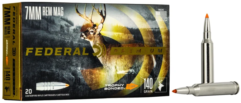 Federal P7RTT2 Premium 7mmRemMag 140gr Trophy Bonded Tip 20 Per Box/10 Case