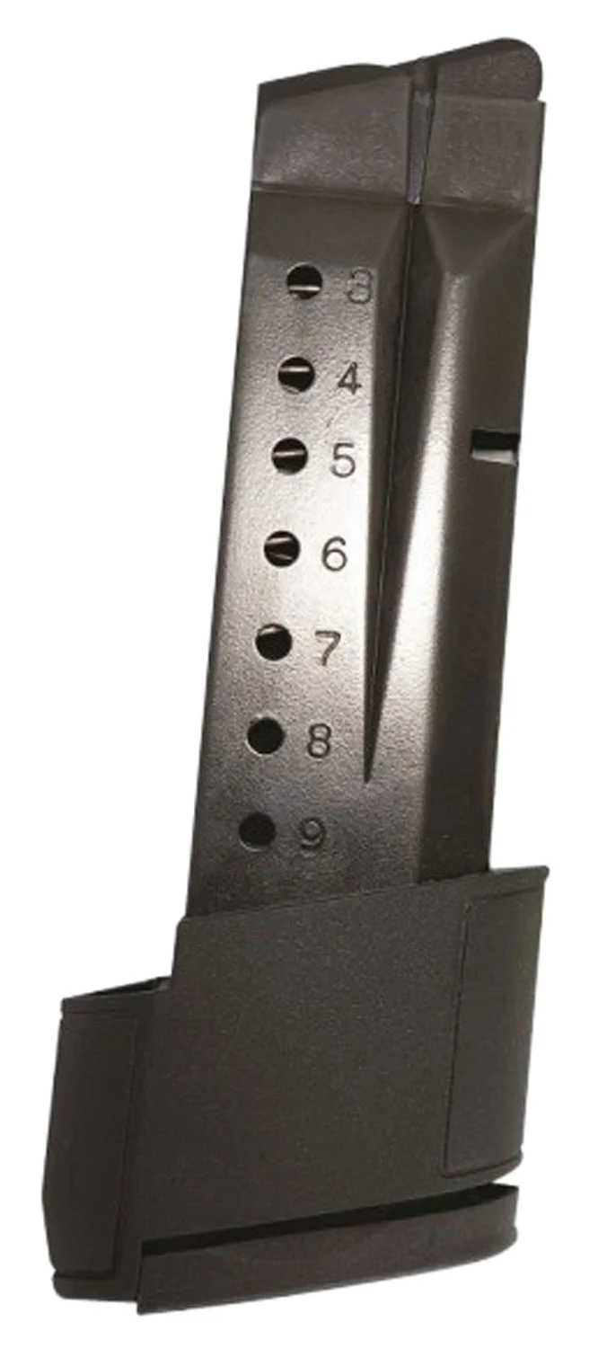 ProMag SMI28 Standard 10rd Extended 9mm Luger Fits S&W M&P Shield Blued Steel (Except Shield EZ Variant)