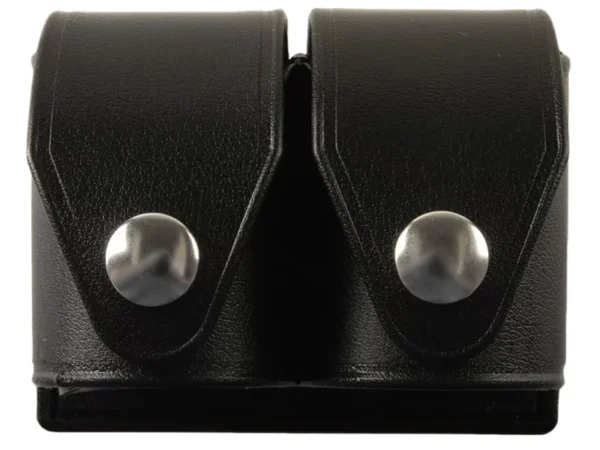 HKS 203PLBN SpeedLoader Case  Double Black Large Hytrel Belt Loop Fits S&W/Ruger/Colt/Taurus/Dan Wesson Belts 2.25" Wide