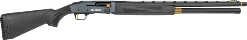 Mossberg 940 JM Pro 12 Gauge 24 inch vent rib optic-ready shotgun, matte blued barrel, tungsten gray receiver