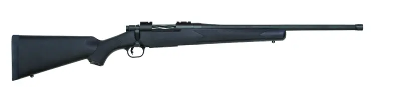 Mossberg Patriot .450 Bushmaster 20in threaded fluted barrel matte blued black synthetic stock