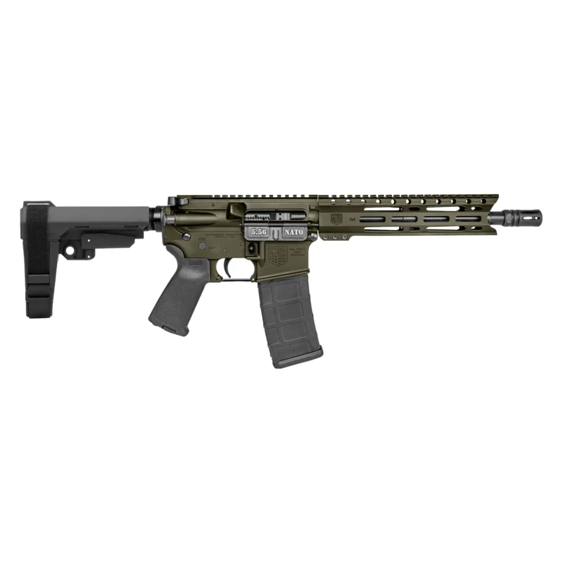 Diamondback DB15 pistol 5.56 NATO 10in threaded barrel OD Green with SBA3 brace