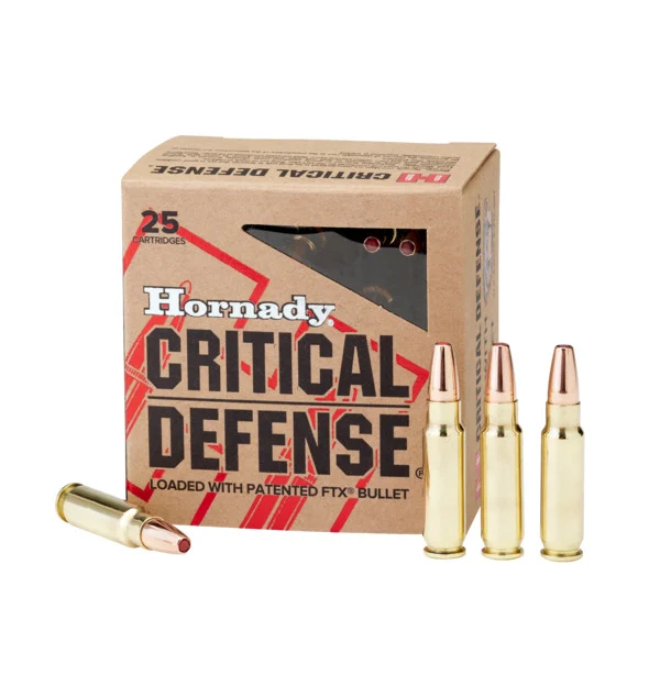 HORNADY CRITICAL DEFENSE 5.7X28 40G FTX 25RD BX 250RD CASE